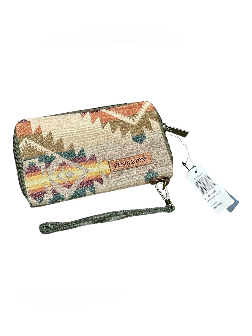 NWT Pendleton Taos Trail Smartphone Wallet Wristlet - Southwest Wool Green